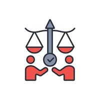 Work Ethics icon. .Editable stroke.linear style sign for use web design,logo.Symbol illustration. vector