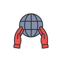 Responsibility icon. .Editable stroke.linear style sign for use web design,logo.Symbol illustration. vector