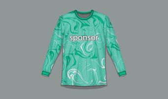 Design Template Men's Long Sleeve Jersey vector