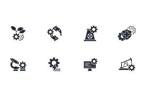 Engineering icon set..Editable stroke.linear style sign for use web design,logo.Symbol illustration. vector