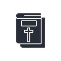 Bible icon. .Editable stroke.linear style sign for use web design,logo.Symbol illustration. vector