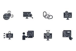 Website icon set..Editable stroke.linear style sign for use web design,logo.Symbol illustration. vector
