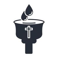 baptism icon. .Editable stroke.linear style sign for use web design,logo.Symbol illustration. vector