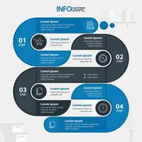 Understanding the step-by-step process with a modern infographic layout for clear communication vector