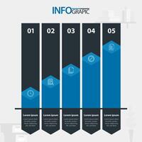 Visual representation of a step-by-step process highlighting key information in a structured format vector