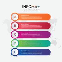 Creative infographic design featuring colorful sections with text placeholders for various categories and data illustration vector