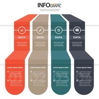 Colorful infographic layout displaying data points and information in a visually appealing format suitable for presentations and reports vector