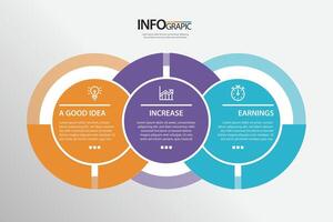 Colorful infographic layout displaying data points and information in a visually appealing format suitable for presentations and reports vector