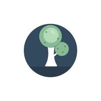 Tree cartoon icon vector
