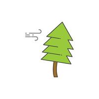 Pine tree icon vector