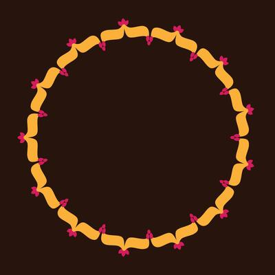 Decorative Floral circle frame design 2 that you can use to add your photos, images, promotion, packaging design, social media posts, and many more