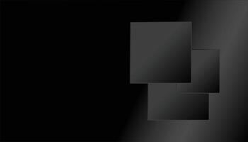 3d illustration abstract geometric black background design vector