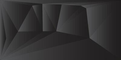 Black abstract presentation background . Dark gray abstract background Geometric vector