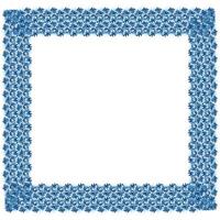 Abstract decorative frame design art. vector