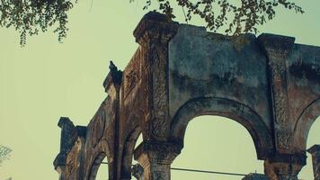 Ancient Stone Archway with Intricate Carvings video