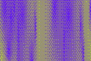 Pixel bitmap background with retro dotted pattern. Purple and green gradation abstract gradation. Noise effect dither halftone wallpaper vector