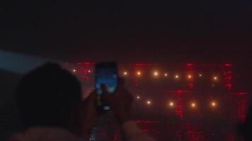 Illuminated Crowd at a Concert video