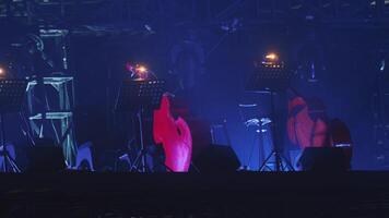 Illuminated Stage Setup for Musical Performance video