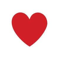 A red heart on a white background vector