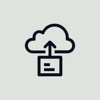 Cloud computing icon illustration vector
