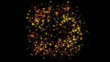 a bright magical flash resembles multi-colored and fiery fireworks video