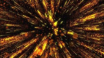 un brillante mágico destello se parece multicolor y ardiente fuegos artificiales video