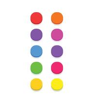 flat style UI UX Round buttons vector