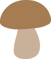 Mushrooms flat icon, illustration. Vegetables design logo, stickers. Autumn minimal element vector