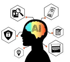 Ai technologi internet vector
