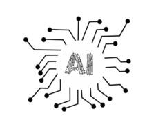 Ai brain of robotic vector