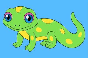 Adorable Lizard Graphic For Web And Print. Premium Lizard Illustration For All Creative Projects. vector