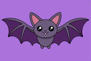 Adorable Bat Graphic For Web And Print , Premium Bat Illustration For All Creative Projects. This premium Bat illustration features a cute and playful design perfect for print materials vector