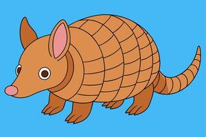 Adorable Armadillo Graphic For Web And Print , Premium Armadillo Illustration For All Creative Projects. This premium armadillo illustration features a cute design perfect for print materials vector