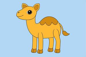 Adorable Camel Graphic for Web and Print, Premium Camel Illustration for All Creative Projects. vector