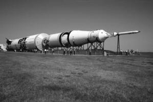 Expansive Prairie Landscape with a Pipeline Under a Clear Sky photo