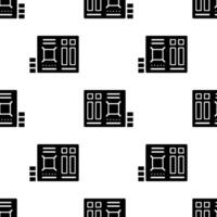 Cartoon silhouette computer motherboard seamless pattern. vector