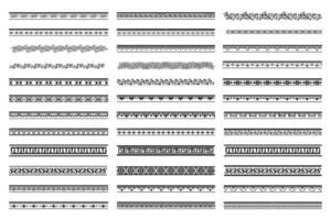 Border decoration elements patterns vector