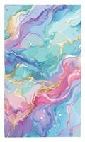 Abstract Marble Texture Background with gold accent vector