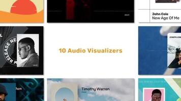 audio visualizadores pacote motion_graphic