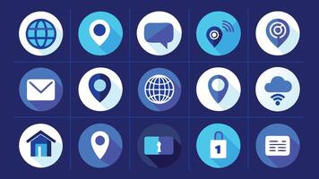 a set of icons with various types of devices vector