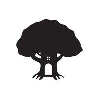 simple modern Treehouse logo design illustration vector