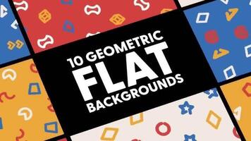 geométrico plano fundos motion_graphic
