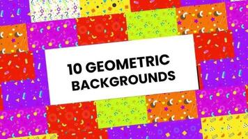 Geometric Abstract Backgrounds motion_graphic