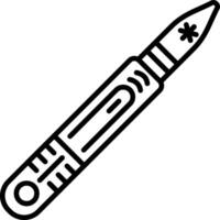 A linear icon of a scalpel knife vector