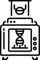 A linear icon dna extractor vector