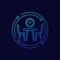 quick date line icon, vector