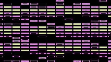 Vibrant pattern display for dynamic music environments and interactive parties video