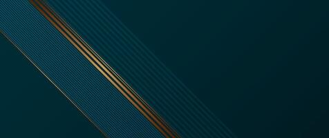Modern graphic design, presentation background. Illustration art, geometric shape, gold color line pattern with blue and black colours background. Luxury decoration for cover, template, banner vector