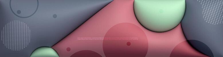 Illustration abstract element with dynamic shape, gradient color, 3d rendering background. Minimal pattern geometric shape. Modern graphic design for poster cover, banner template vector