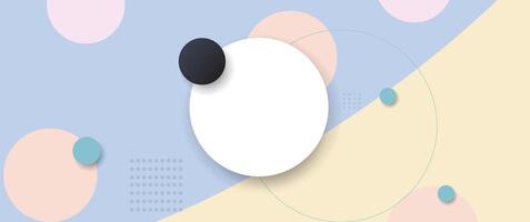 Minimal poster graphic design with abstract geometric shape, artwork for cover, business banner vector